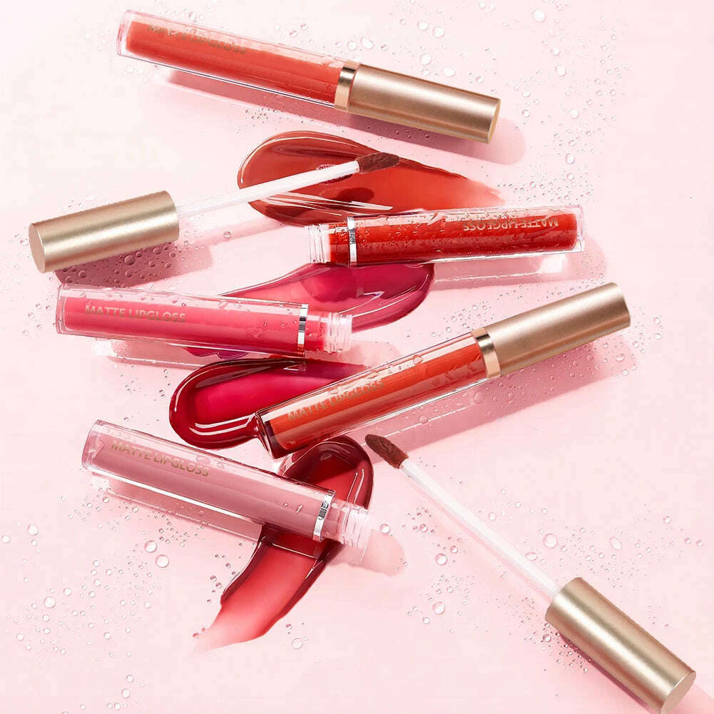 Matte Lip Gloss Set AB - Non-Staining, Long-Lasting