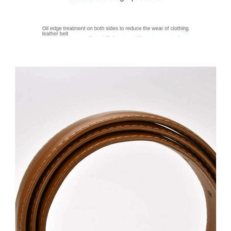 Women's Leather Belt with Zinc Alloy Buckle