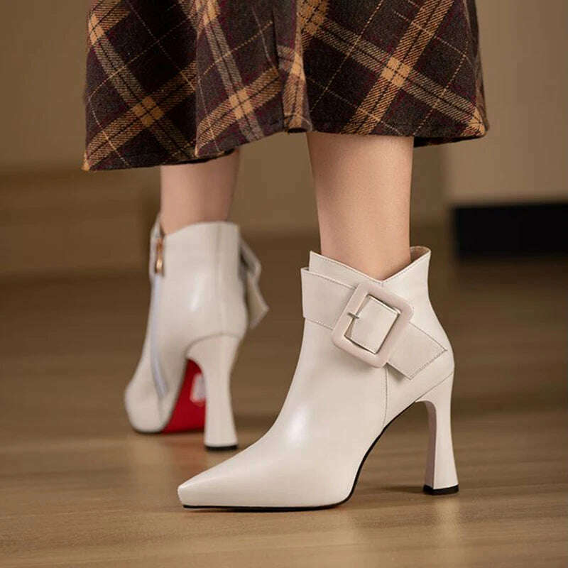 JMPRS Women's High Heel Ankle Boots