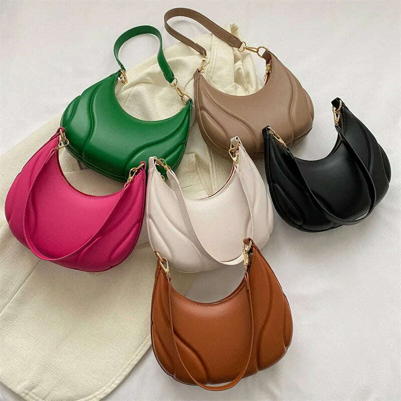 Retro Leather Shoulder Bags - Simple & Stylish Design
