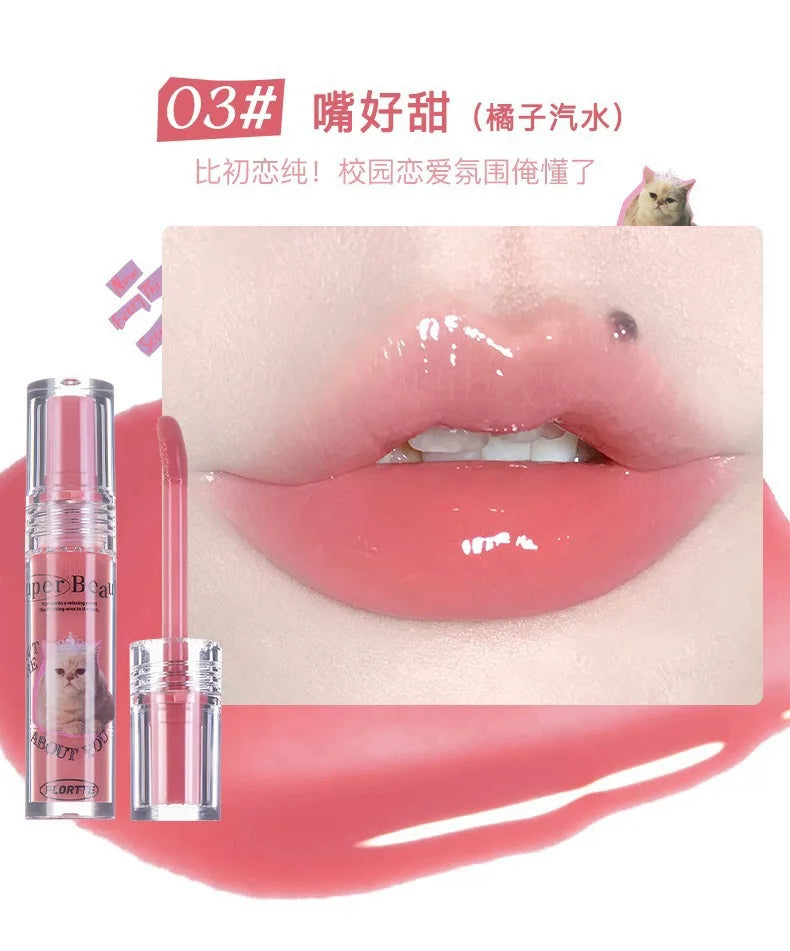 FLORTTE Lip Plumper Gloss – Moisturizing Lip Oil