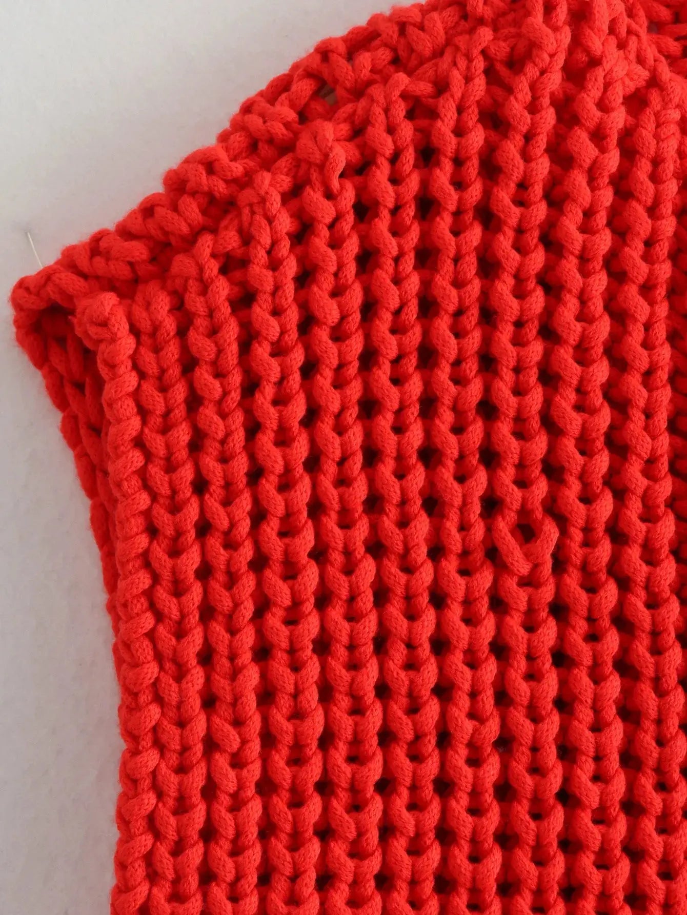 Korean Fashion Crop Sweater Vest Women Loose Cable Knit - D&M Boutique