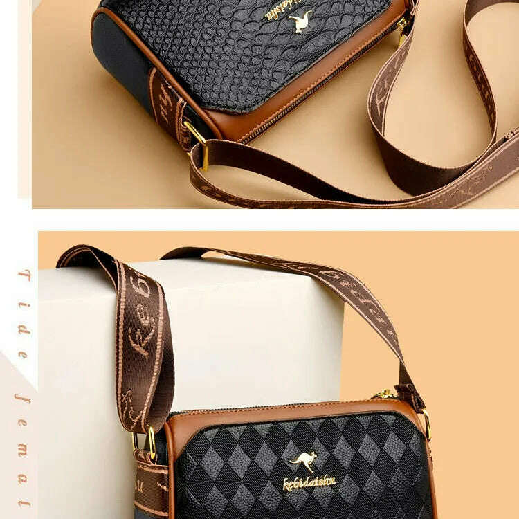 2024 Women's Small Soft Leather One-Shoulder Crossbody Bag