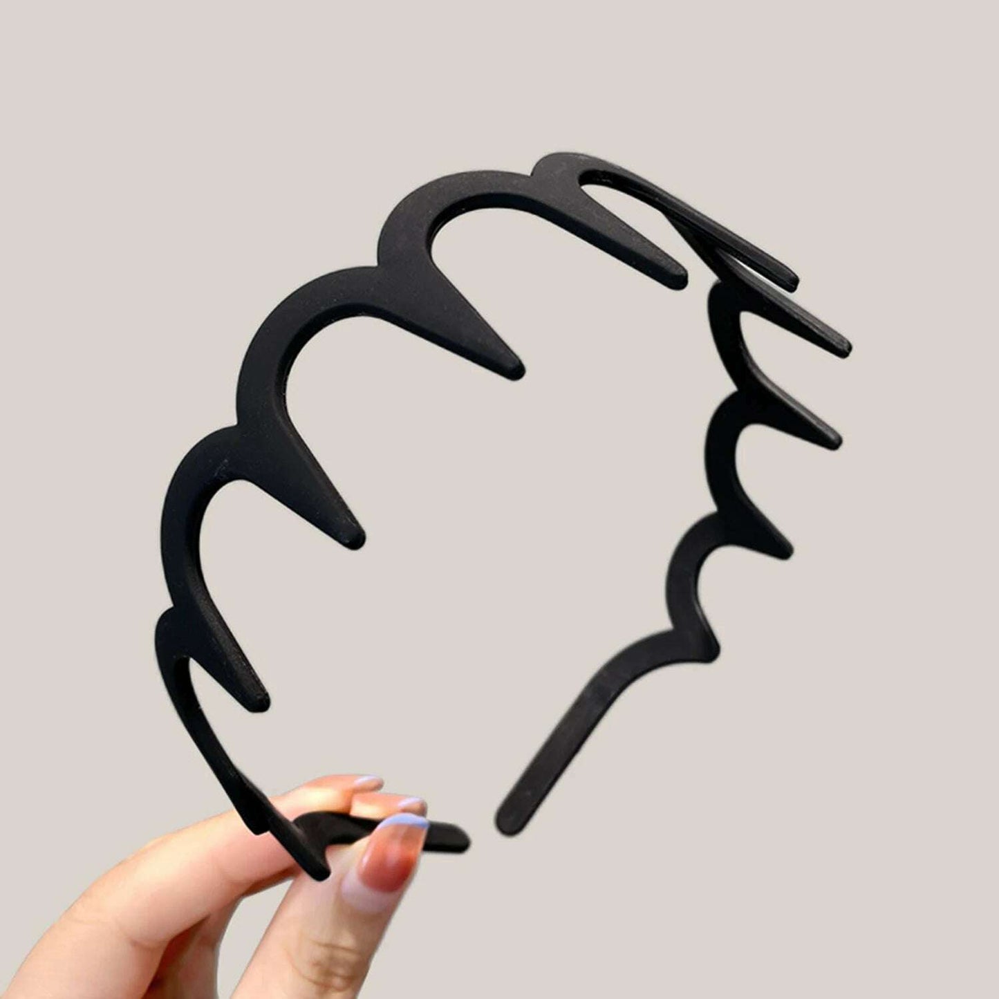 Unisex Metal Wavy Spring Hair Hoop.