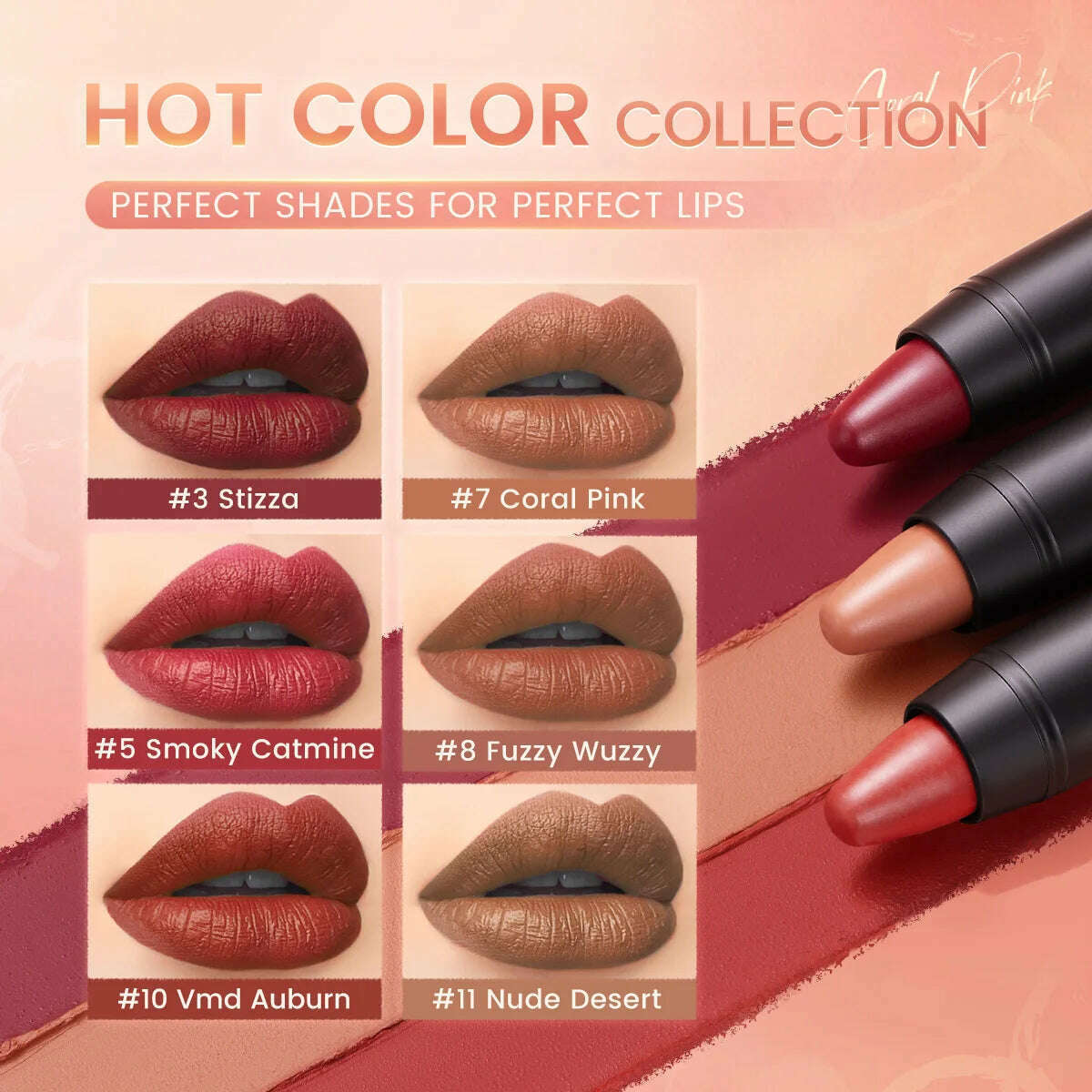 FOCALLURE Matte Lipstick Pencil
