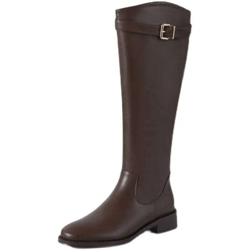 UETEEY Vintage Women's Knee-High Boots