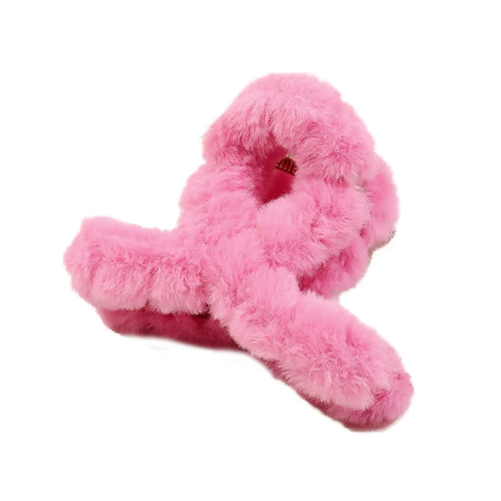 2024 Winter Faux Fur Hair Claw for Women