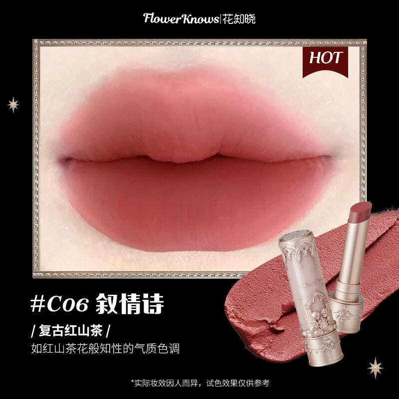 Flower Knows Little Angel Velvet Lipstick – Long-Lasting Matte
