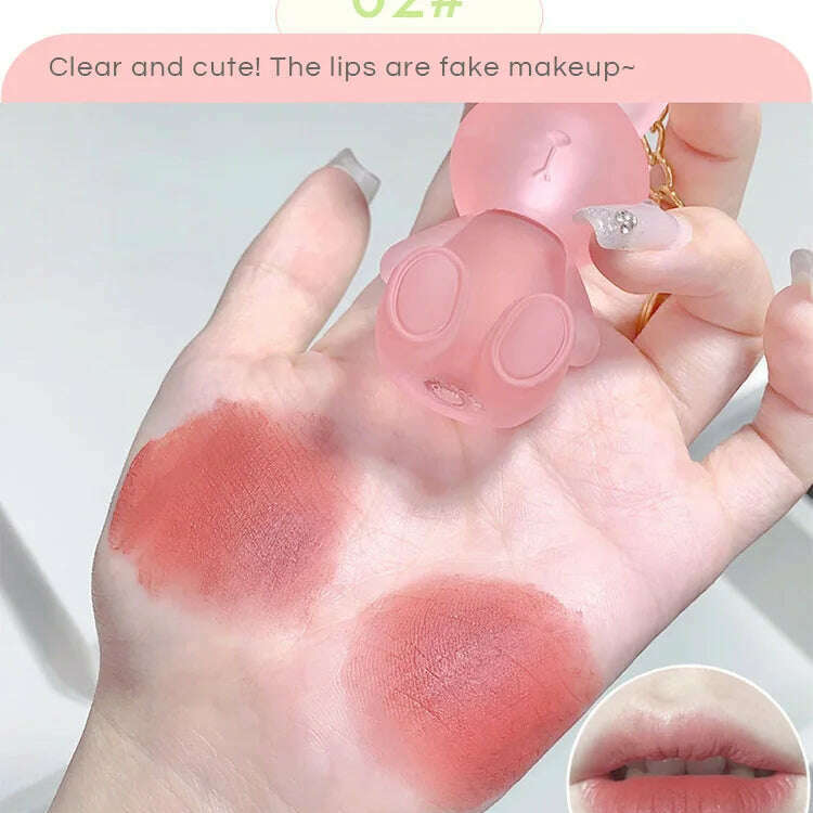 Gege Bear Rabbit Lip Glaze – Matte Velvet Lip Clay