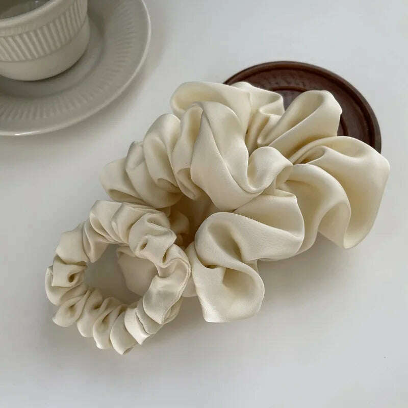 Oversize Satin Scrunchies Elastic Hair Ties