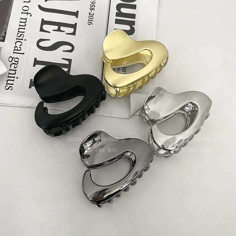 Elegant Hollow Geometric Metal Hair Claw