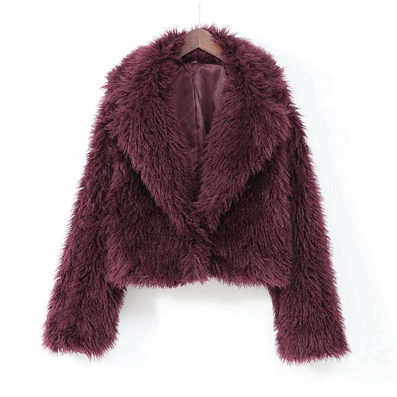 Fashion Faux Fur Jacket Coat for Women – Cozy & Stylish Winter Cardigan