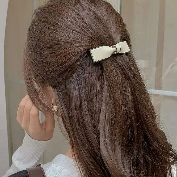 Simple and Elegant Bow Knot Cute Korean Hairpin