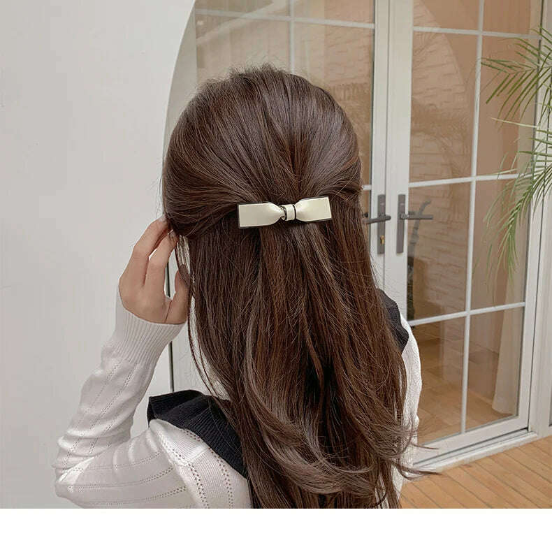 Simple and Elegant Bow Knot Cute Korean Hairpin