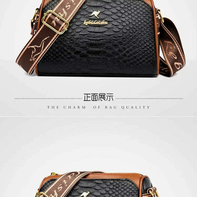 2024 Women's Small Soft Leather One-Shoulder Crossbody Bag