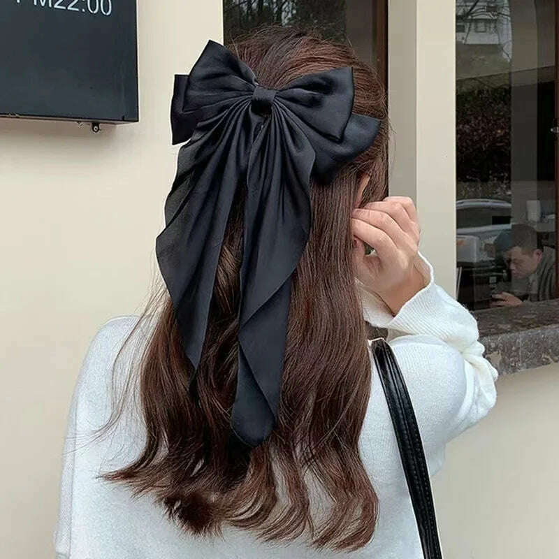 Bow Ribbon Hair Clip for Women