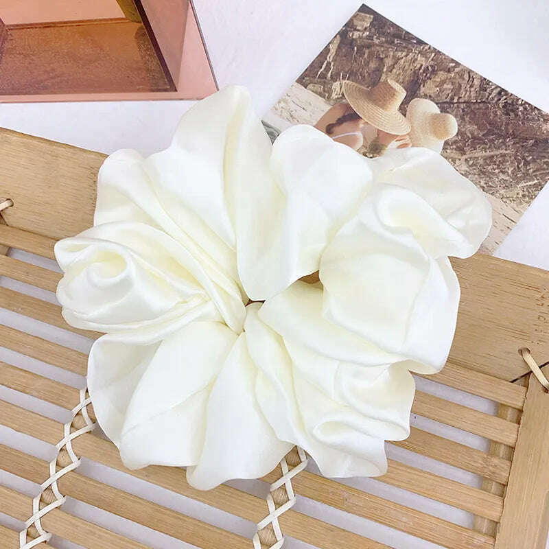 Silky Satin Hair Scrunchies for Women & Girls