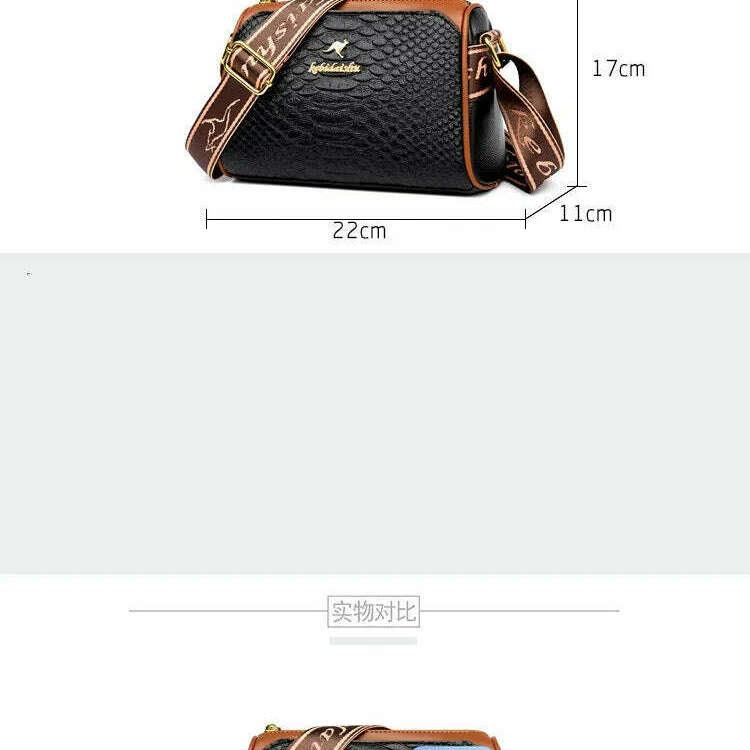 2024 Women's Small Soft Leather One-Shoulder Crossbody Bag