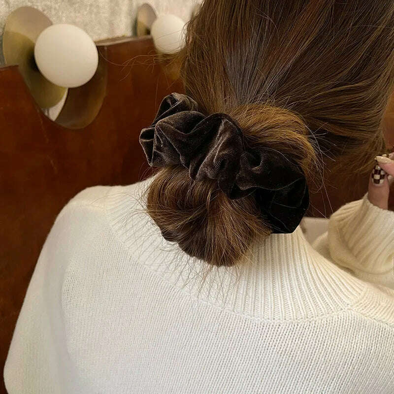 Large Velvet Hair Scrunchies