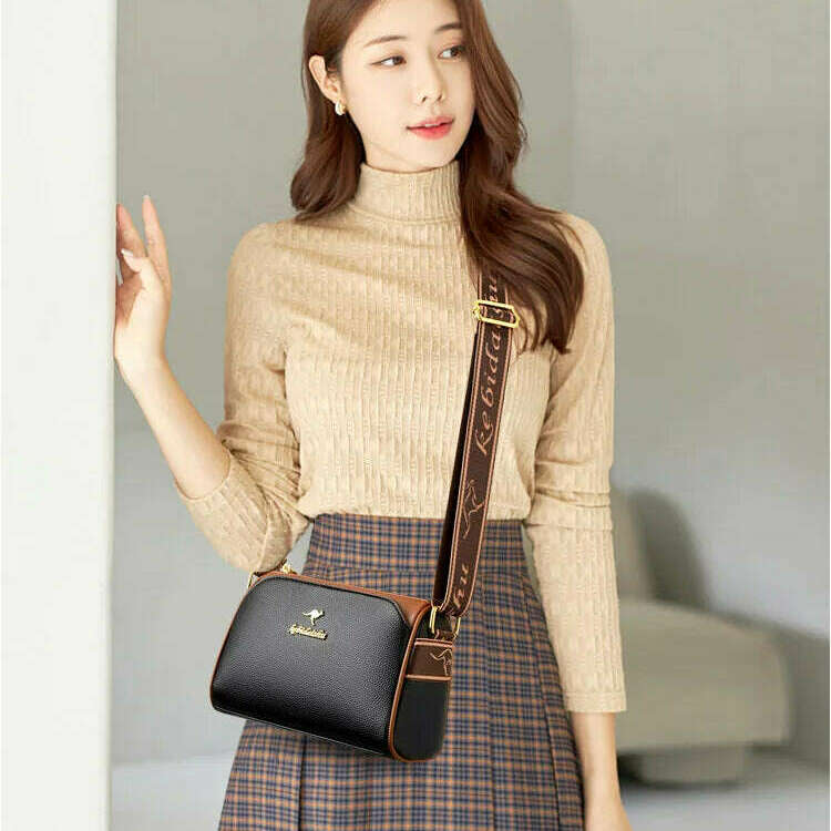 2024 Women's Small Soft Leather One-Shoulder Crossbody Bag