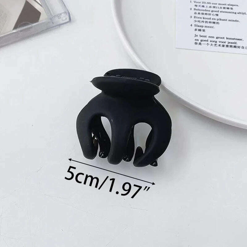 Large Black Letter Hair Clip