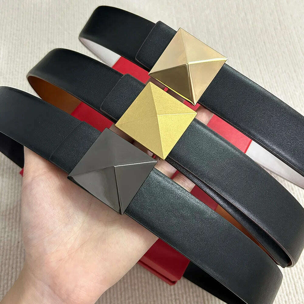 2024 Luxury Reversible Leather Belt