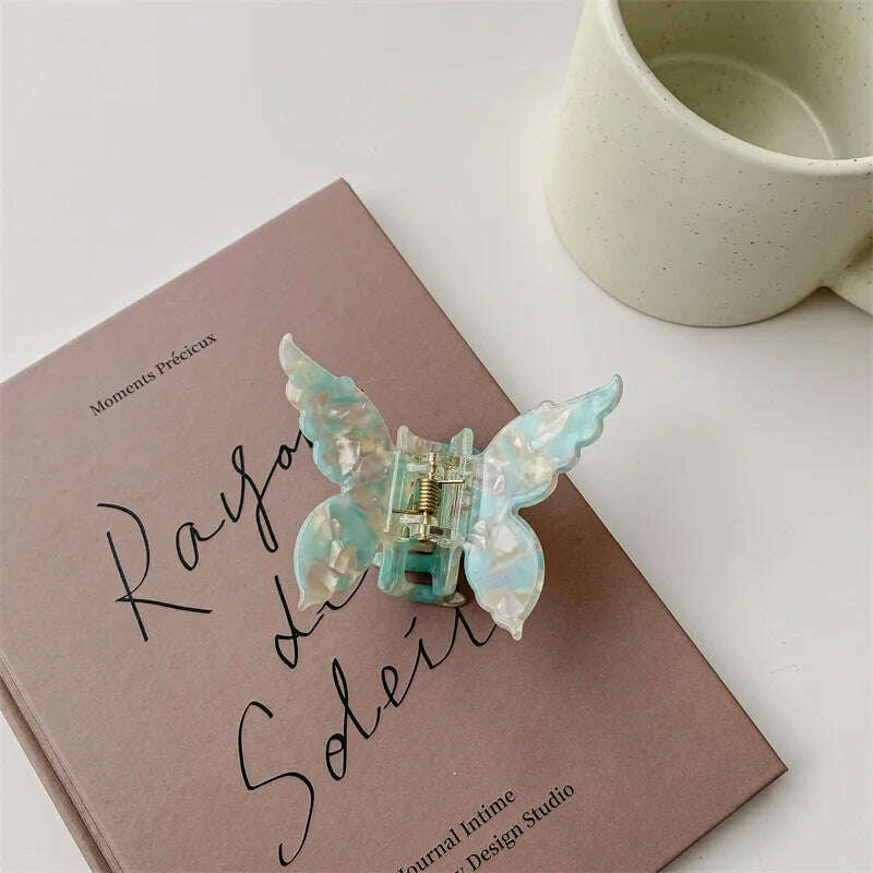 Vintage Butterfly Acetate Hair Claw Clip