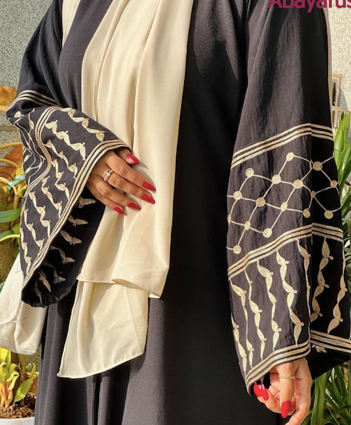 Keffiyeh pattern Dubai Abaya