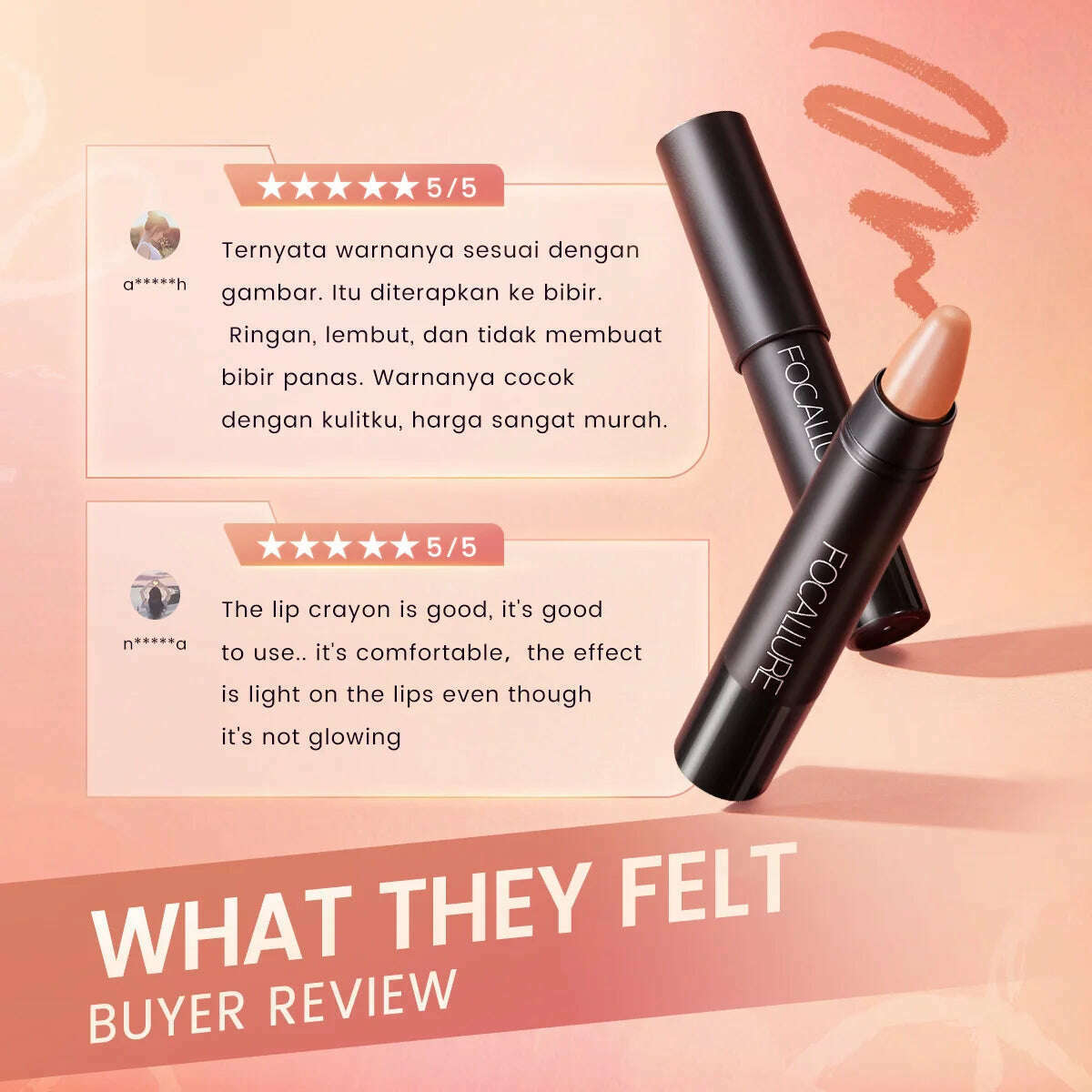 FOCALLURE Matte Lipstick Pencil