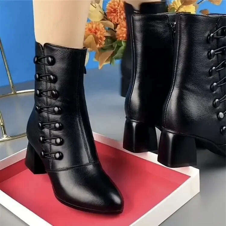Women Boots 2024 Autumn/Winter Fashion Cotton Shoes