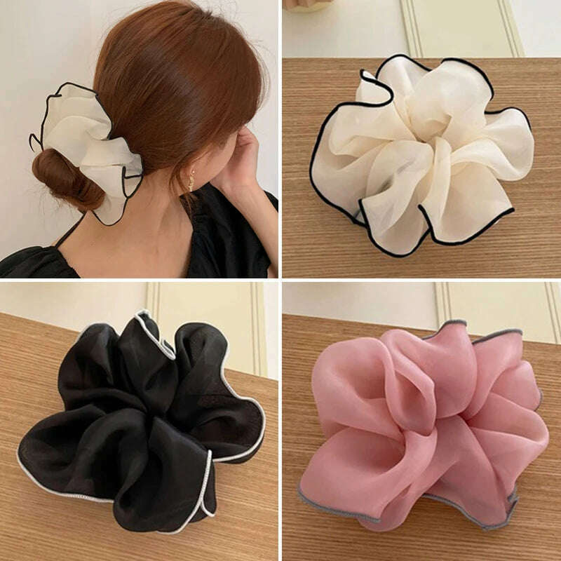 Summer Organza Silk Scrunchies