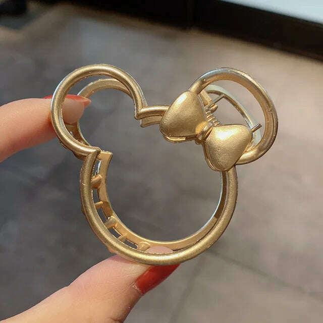 2024 Elegant Gold & Silver Geometric Metal Hair Claw