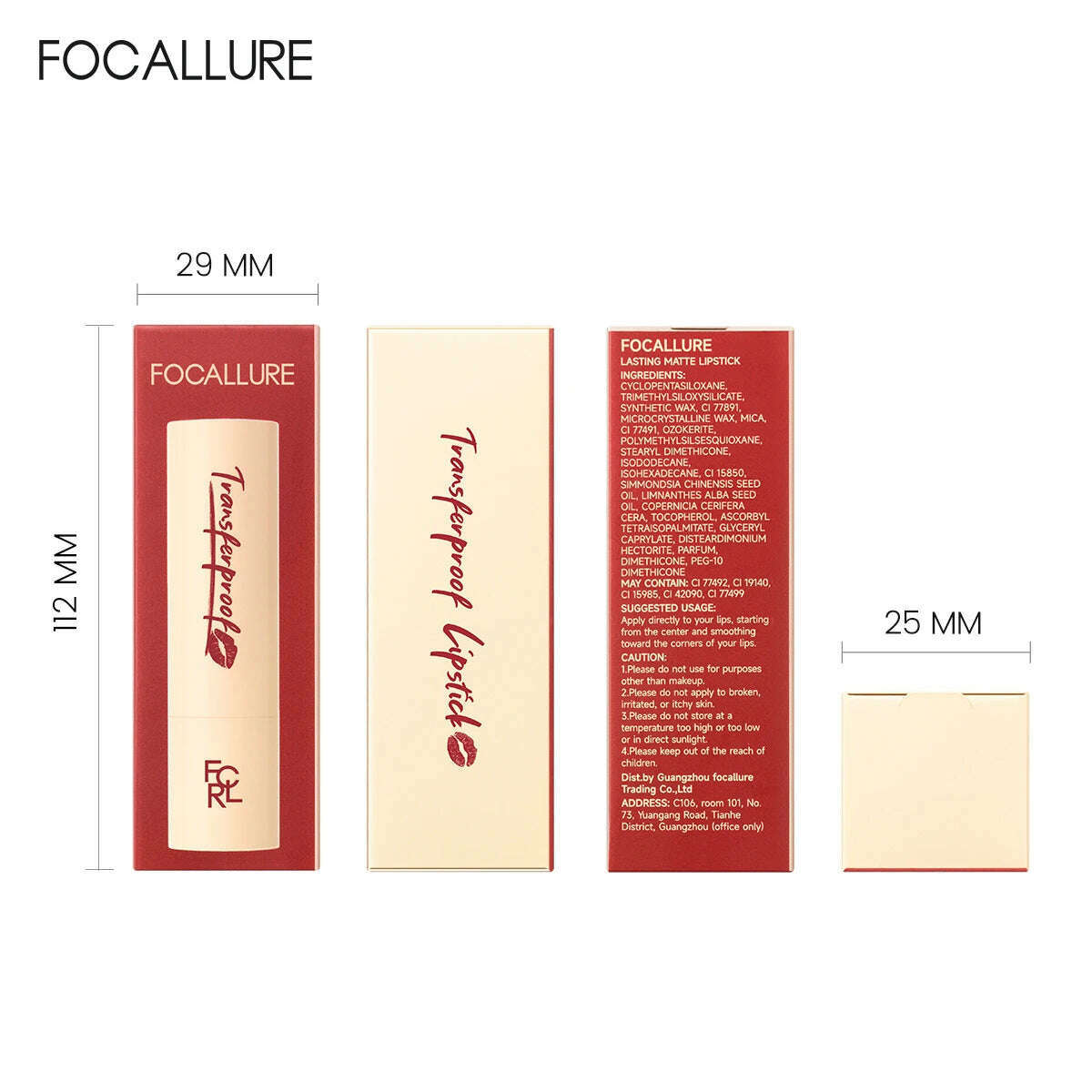 FOCALLURE Lightweight Matte Lipstick