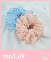 Flannel Oversized Velvet Hair Scrunchie for Women