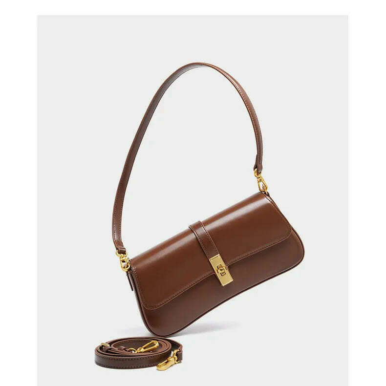 YANATARI Cowhide Leather Crossbody Bag - Vintage Luxury