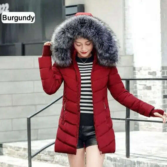 Fashion Slim Winter Jacket – Cotton Padded, Warm, Long Parka - D&M Boutique