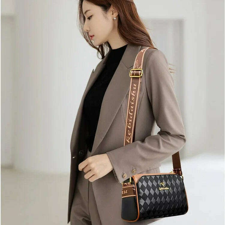 2024 Women's Small Soft Leather One-Shoulder Crossbody Bag