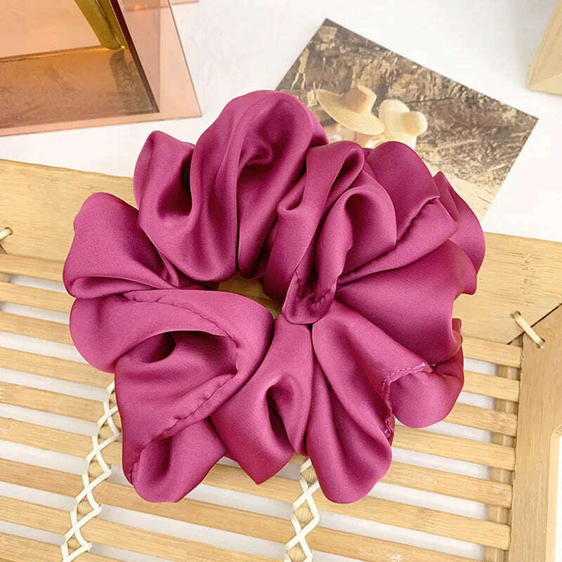 Silky Satin Hair Scrunchies for Women & Girls