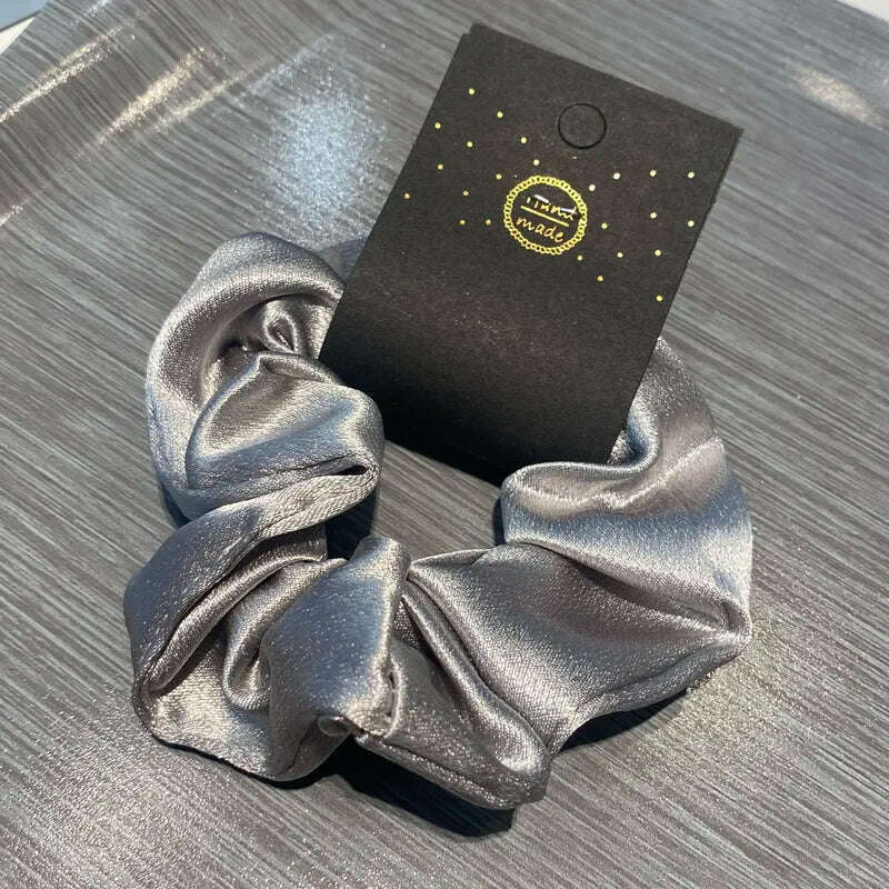 Korea Solid Color Silk Hair Bands for Women