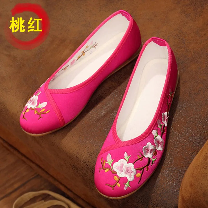 Comemore Embroidered Flats - Stylish & Comfortable