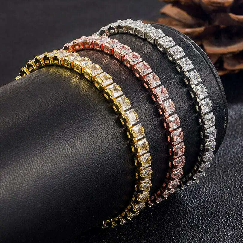 3MM D VVS Moissanite Tennis Bracelet S925 Wedding Gift