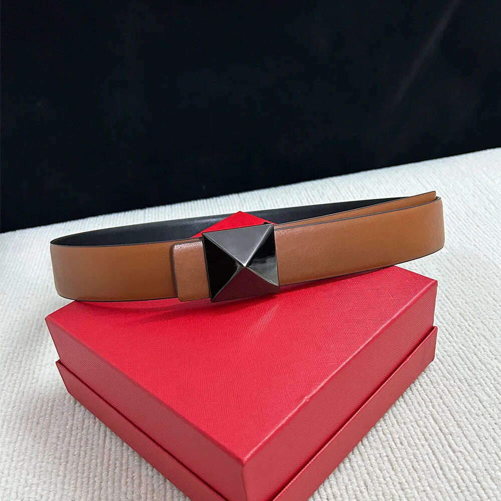 2024 Luxury Reversible Leather Belt