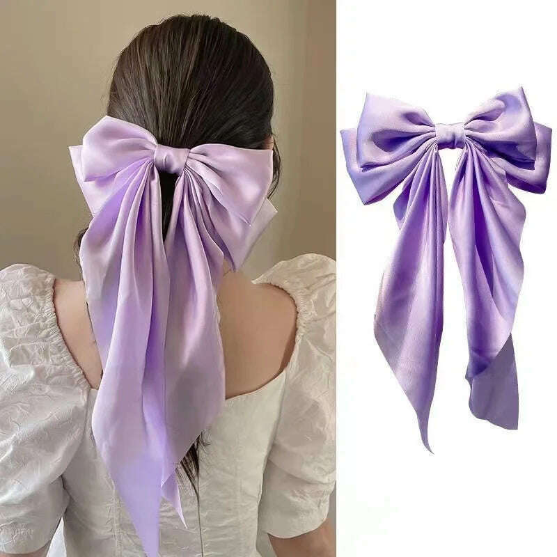 Bow Ribbon Hair Clip for Women