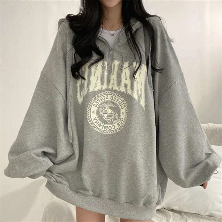 2024 Women's Oversized Casual Warm Zipper Hoodie Jacket - D&M Boutique