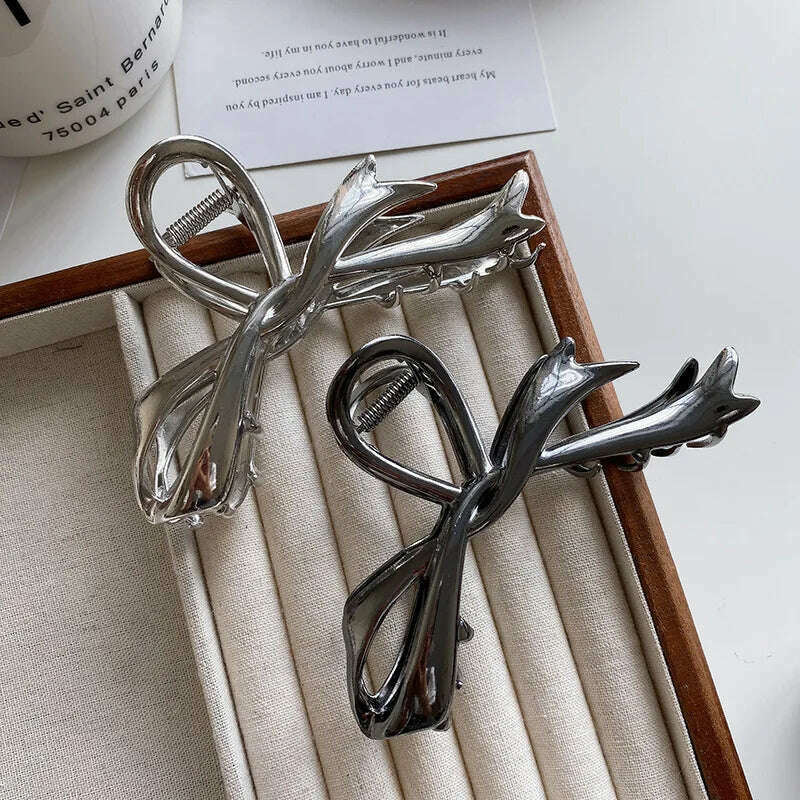2024 Parcce Vintage Ribbon Bow Hair Claws