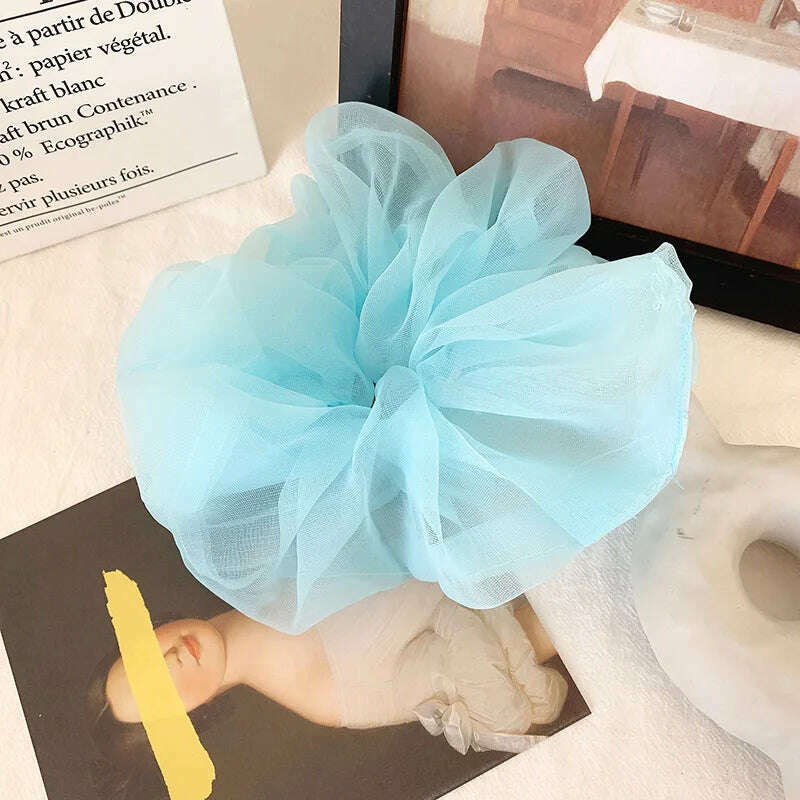 Summer Organza Silk Scrunchies