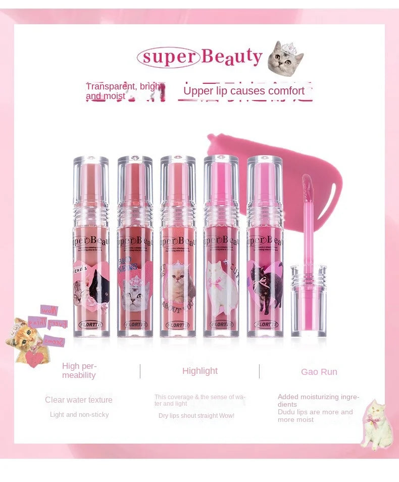 FLORTTE Lip Plumper Gloss – Moisturizing Lip Oil