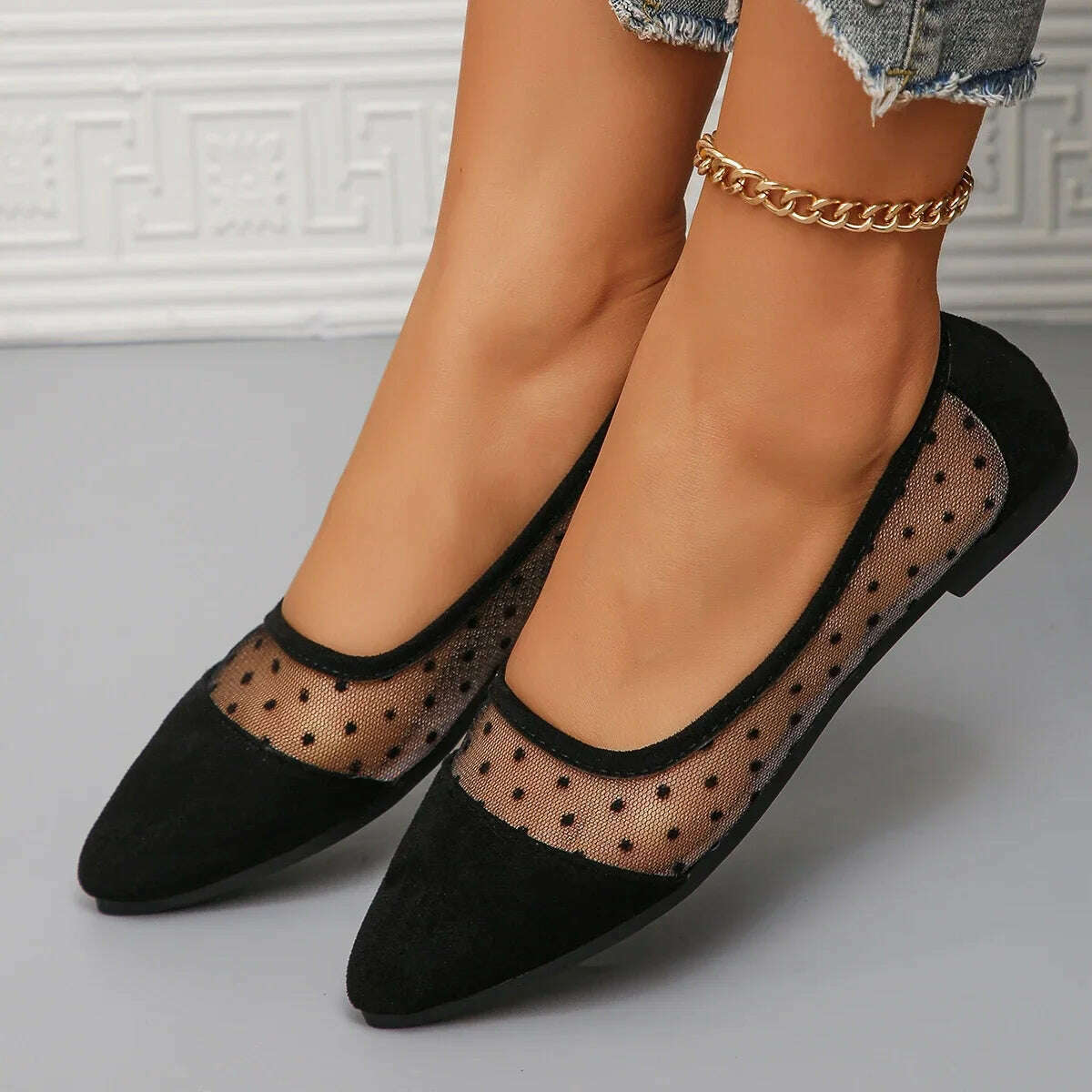 Breathable Mesh Flats - Soft, Non-Slip, Casual Chic