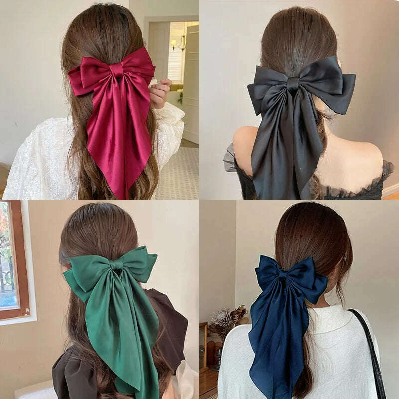 Bow Ribbon Hair Clip for Women