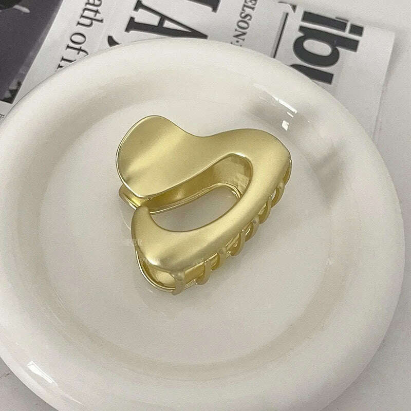 Elegant Hollow Geometric Metal Hair Claw